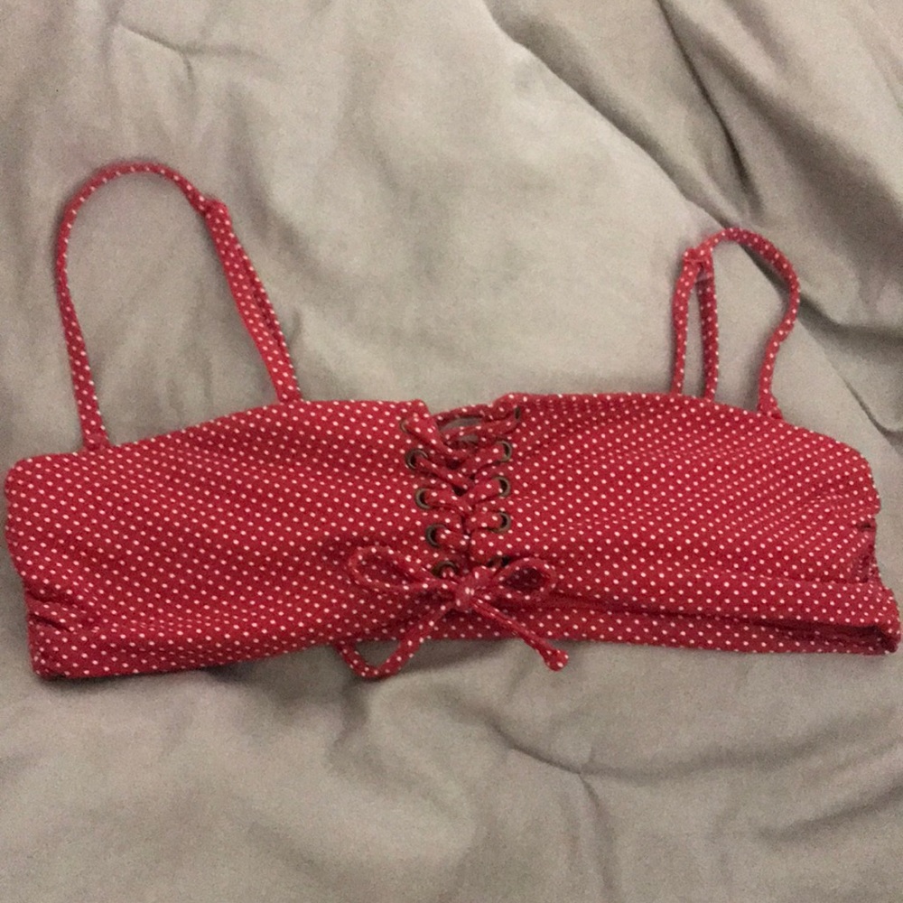 Roxy polka dot bikini top